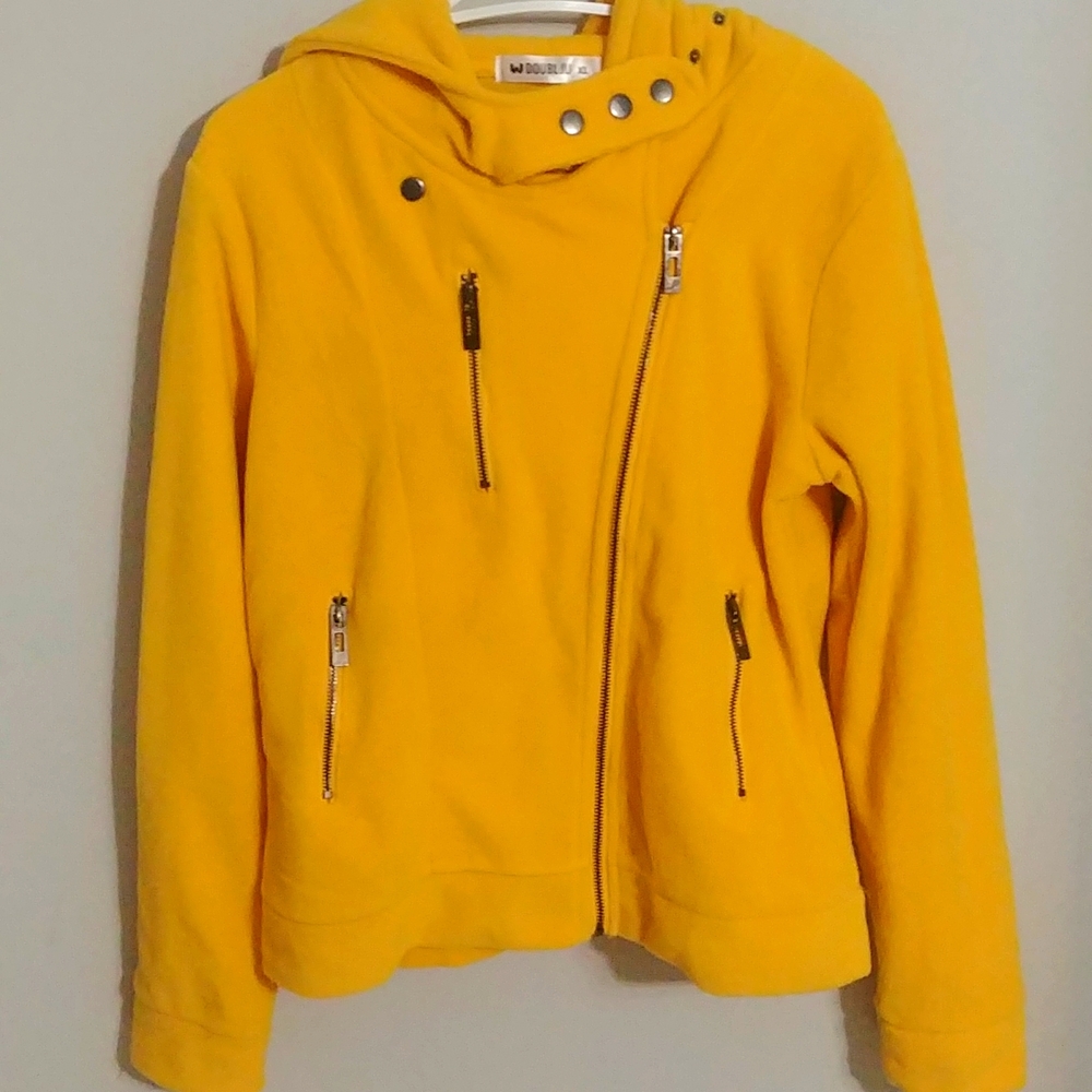 DOUBLJU Fleece Zipper Up Hoodie